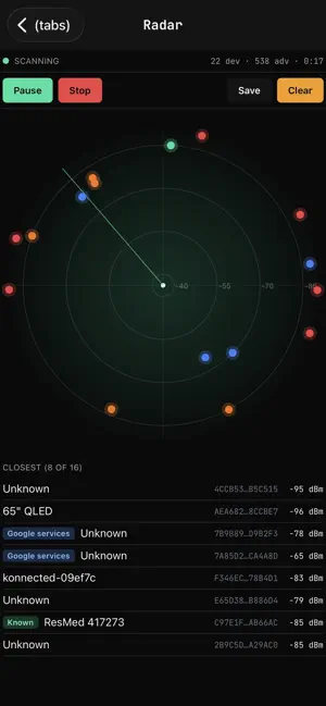 BLE Sniffer screenshot 3