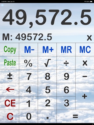 Basic Calculator: Classic Calc iPad screenshot