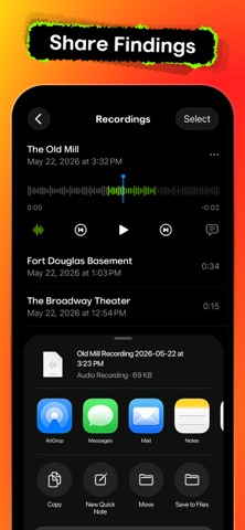 Ghost Radio: EVP Spirit Box iPhone screenshot