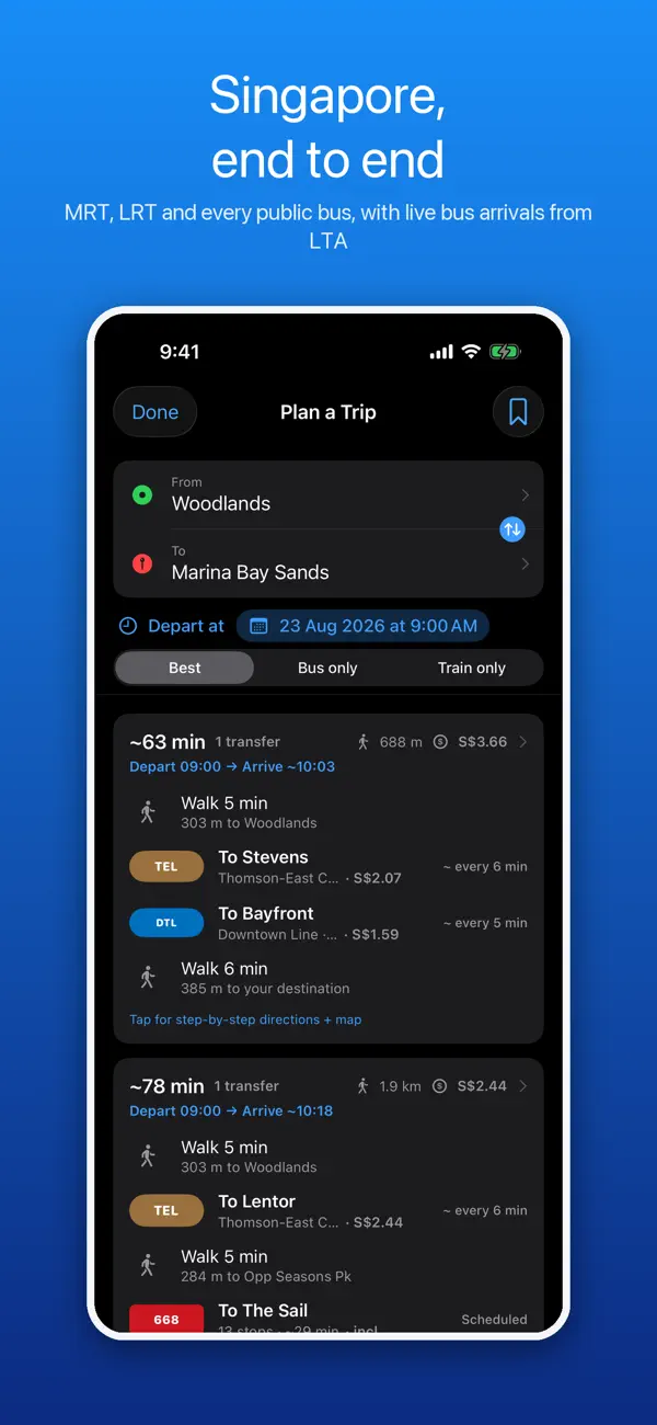 Screenshot #3 pour Departly: HK Bus & Rail