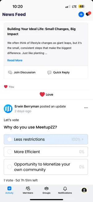 MeetupZZ screenshot 1