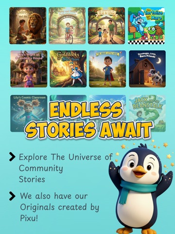 Pixloo: Stories for kids iPad screenshot
