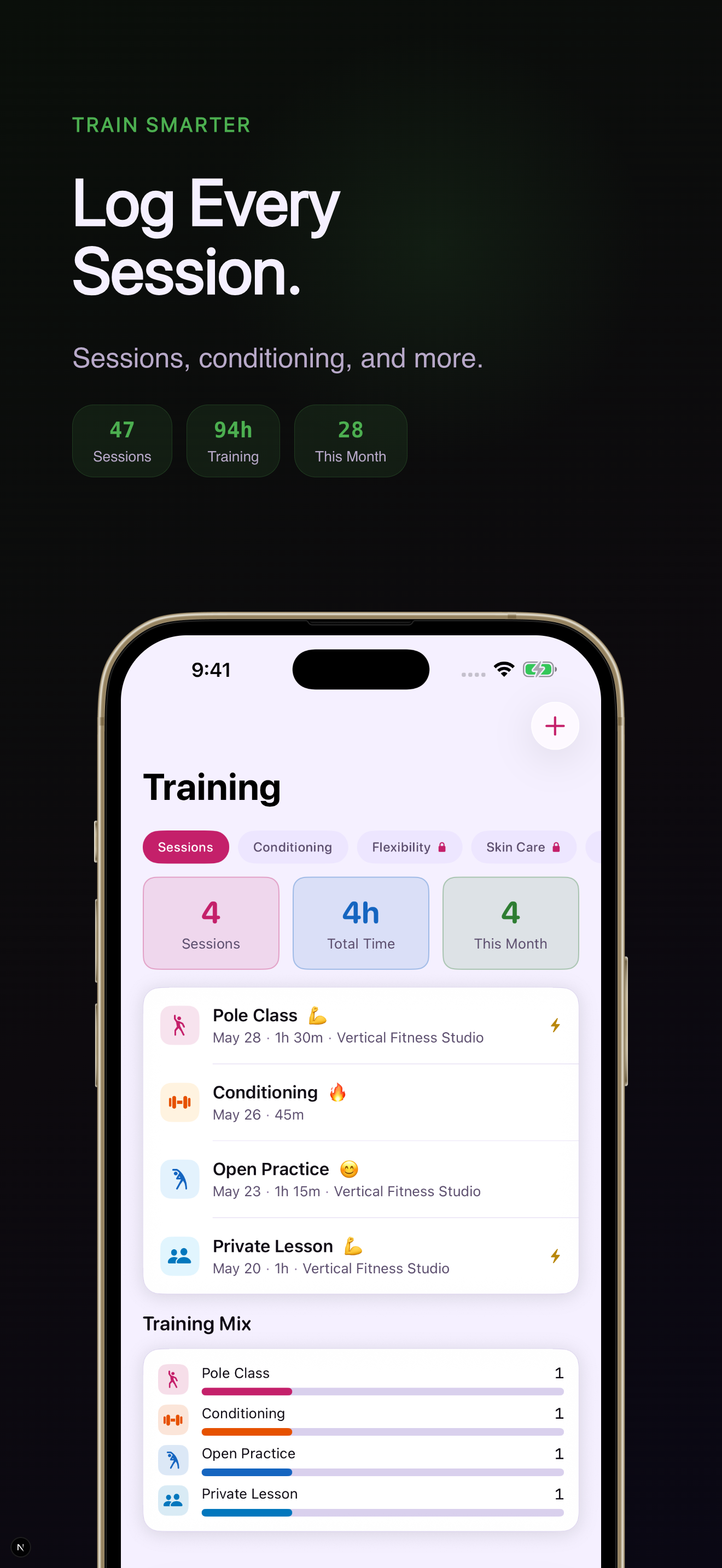 Pole Fitness Tracker - Grip screenshot 3