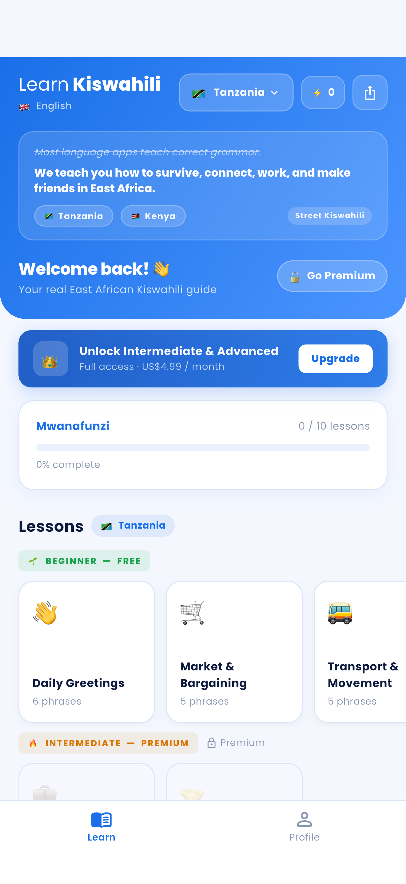 LearnKiswahili screenshot 4