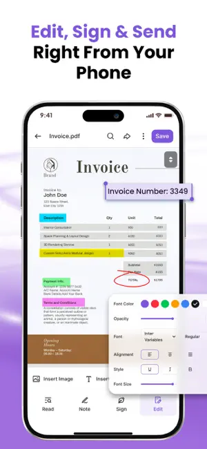 AI PDF Editor: Sign, Highlight screenshot 2