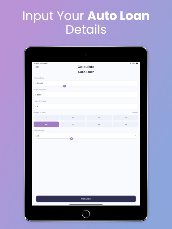 Screenshot #5 pour Car Loan Calculator - Auto