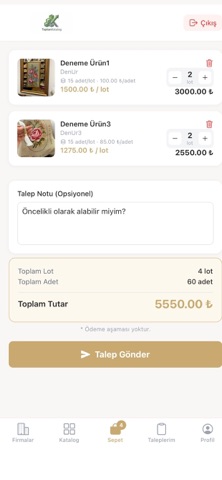 ToptanTalep screenshot