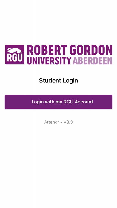 Screenshot #1 pour Attendr - RGU Student