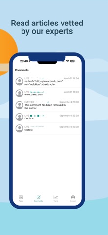 Blogspot for Google Blogger iPhone screenshot