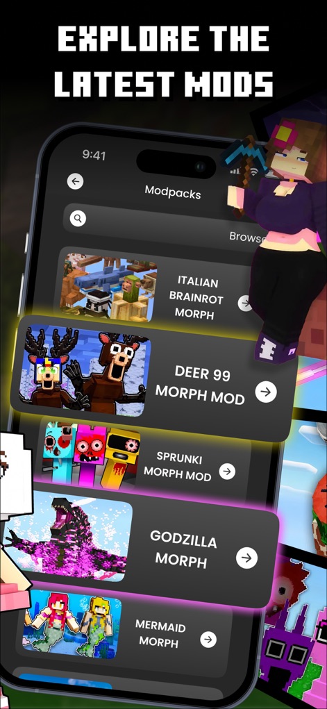 Morph Mods for Minecraft : PE - Entertainment App | MWM