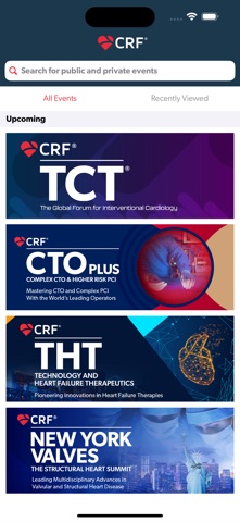 CRF Events screenshot