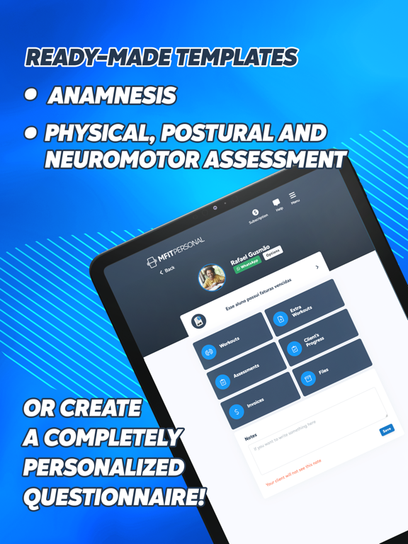 MFIT Personal iPad screenshot 6 - Productivity app