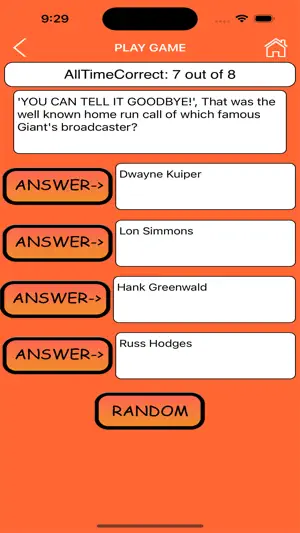Trivia Game for SF Giants fans screenshot 4