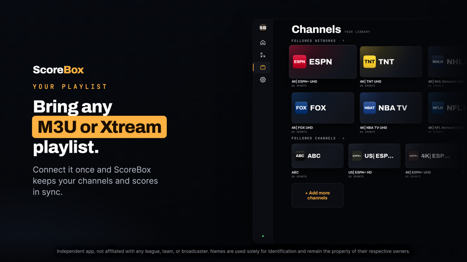 #5. ScoreBox: Sports IPTV (iOS) 게시자: Dark Forest Studios LLC