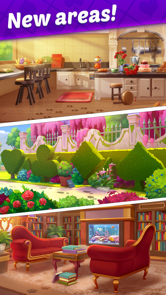 #4. Solitaire Story: Ava's Manor (iOS) 由: Uken Inc.