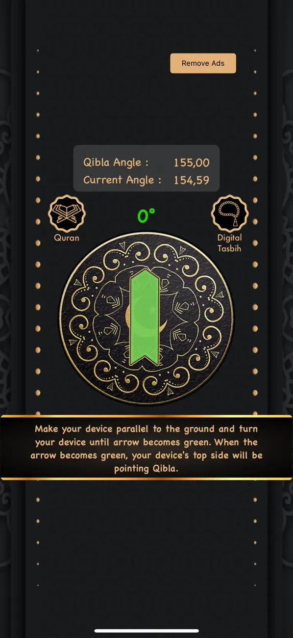 Screenshot #1 pour Qibla Finder and Qibla Locator