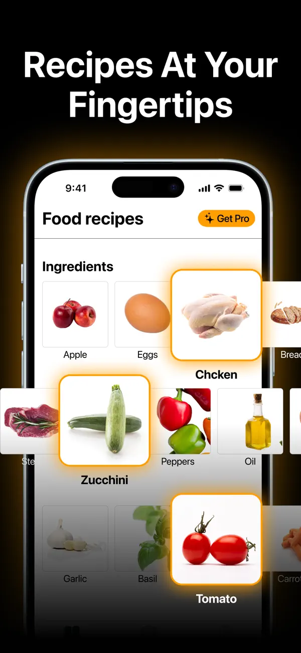 Screenshot #1 pour Fridge AI: Food & Recipes