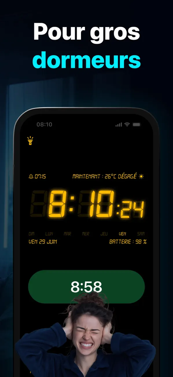 Screenshot #2 pour Alarme Reveil HD