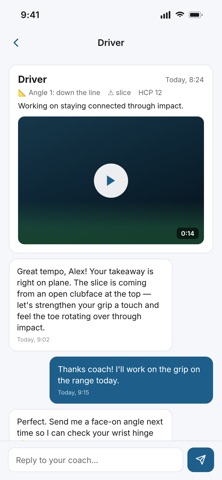 Global Golf Coach App iPhone screenshot