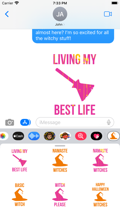 Halloween Witch Scary Stickers Screenshot
