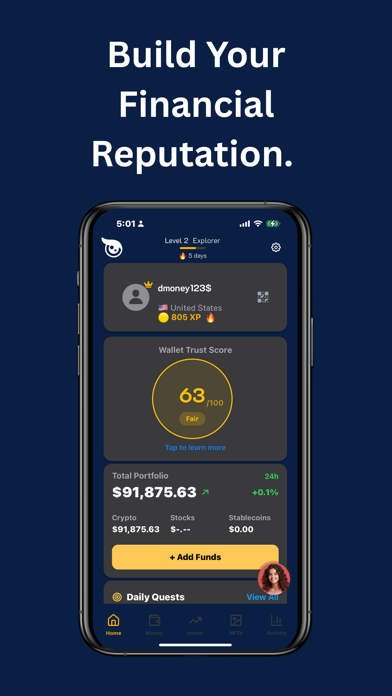 OpenFi, Web3 Finance for all. Screenshot