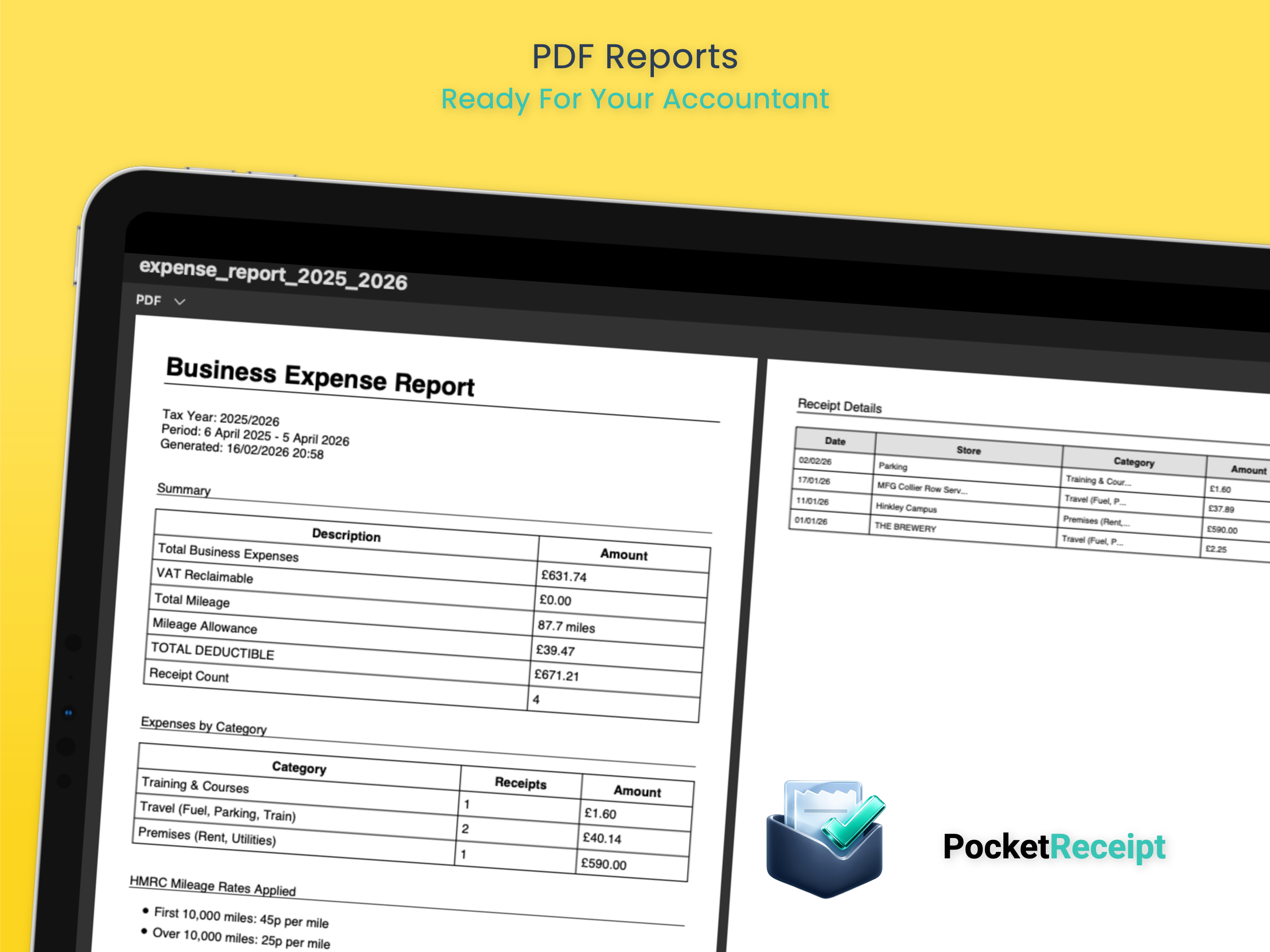 PocketReceipt: UK Tax Receipts screenshot 7