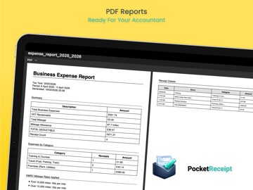 PocketReceipt: UK Tax Receipts iPad screenshot