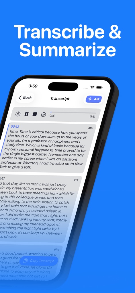 AI Note Taker - TLDLNote - Productivity App | MWM