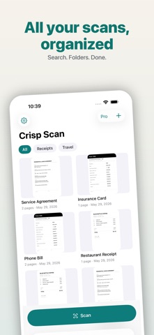 Crisp Scan iPhone screenshot