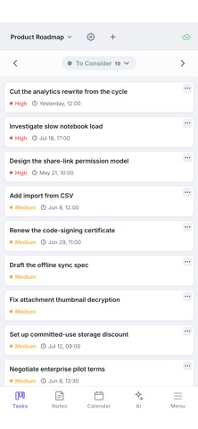 Notte AI Workspace Screenshot 6 of 10