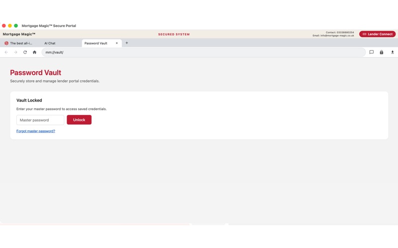 Mortgage Magic Secure Portal screenshot