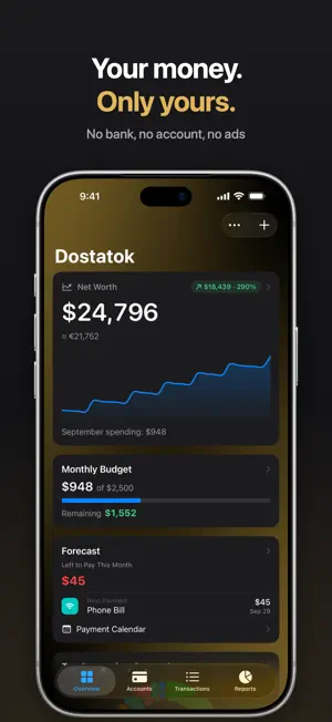 Dostatok: Budget & Expenses screenshot 1