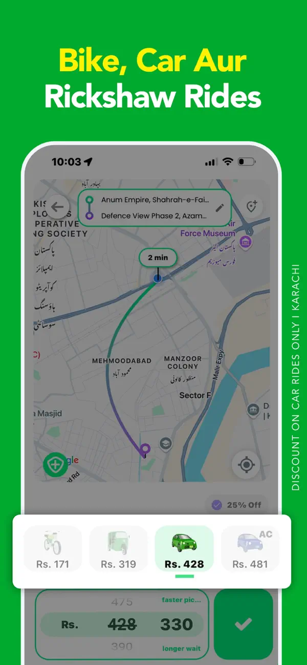 Screenshot #2 pour Bykea: Cab, Rides & Delivery