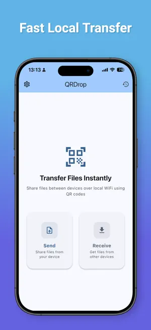 QRDrop: QR Code File Transfer screenshot 2