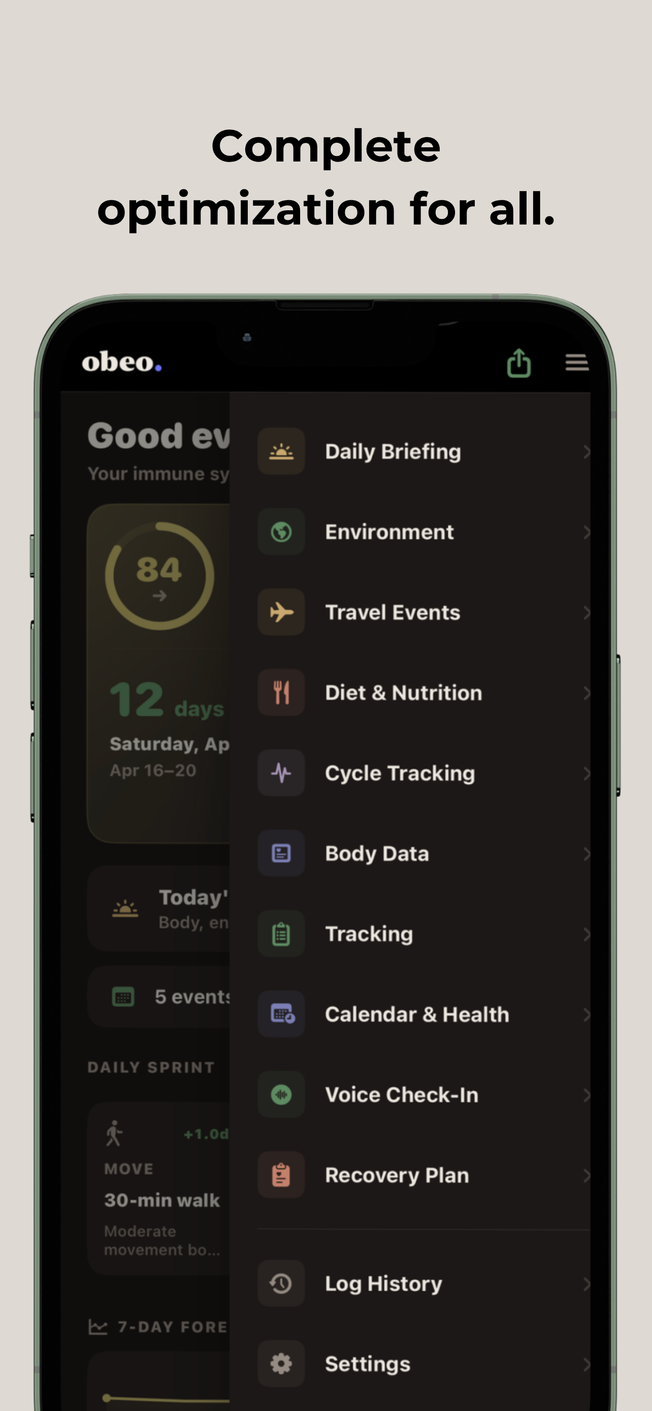 Obeo: Forecast Your Health