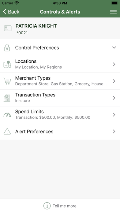 WV Central Cardnav iPhone screenshot