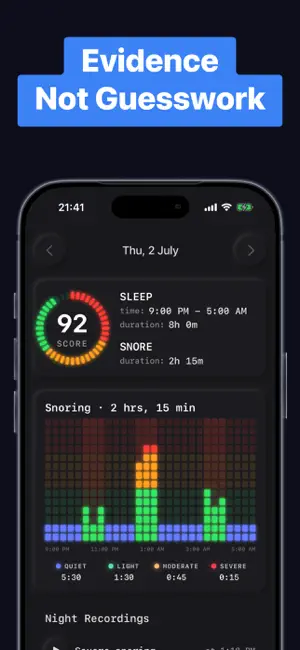 Snore Tracker & Recorder App screenshot 3