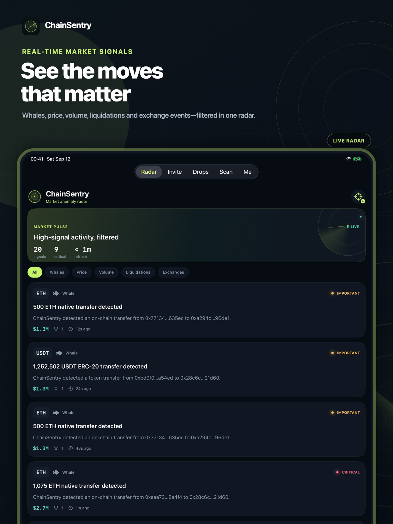 Screenshot 4 of ChainSentry: Crypto Alerts