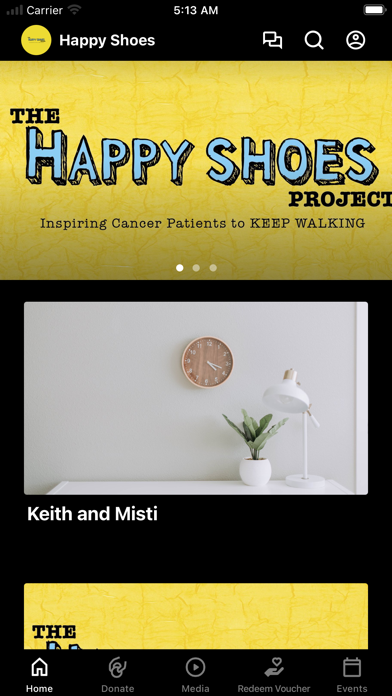 The Happy Shoes Project app screenshot