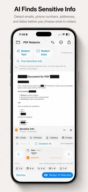 PDF Redactor screenshot 2 of 5