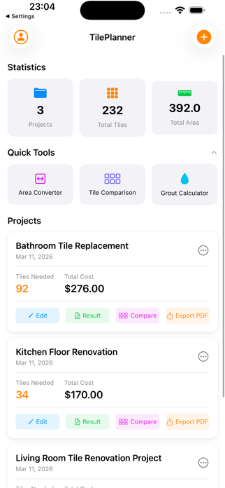 Tile Planner – Layout & Cost Screenshot 3 of 7