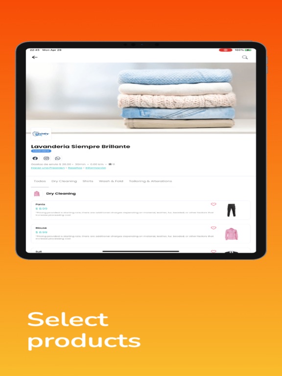 FUDHUB iPad screenshot 4 - Shopping app