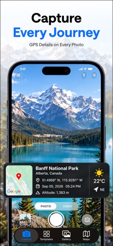PinCam: GPS Map Photo Tag screenshot