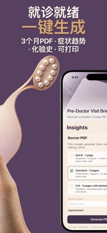 Cysta AI: PCOS Tracker screenshot