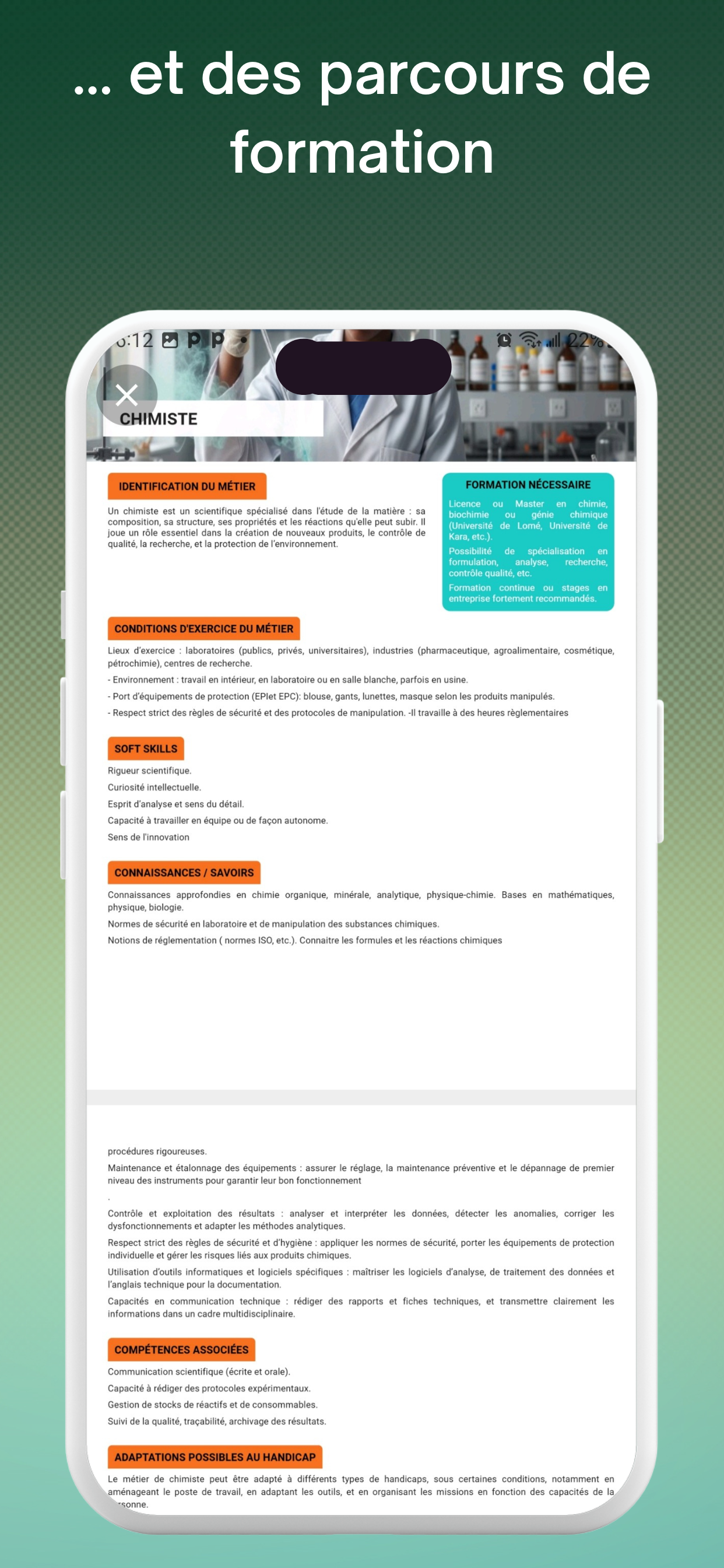 Orientation Togo screenshot 2