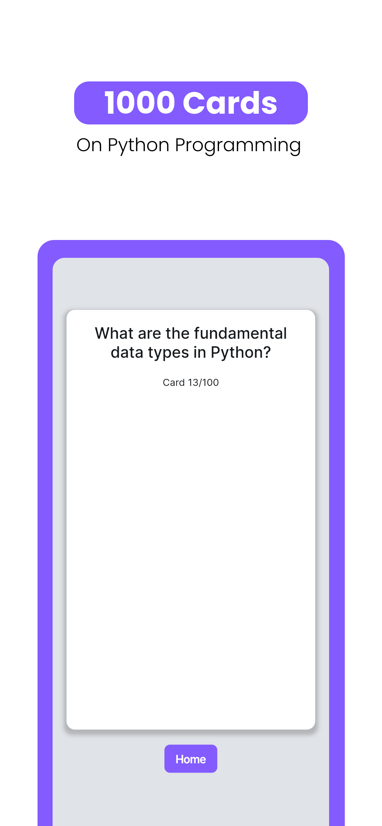 Python Flashcards Mastery
