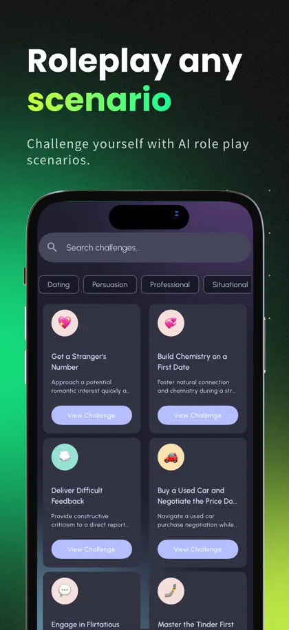 Screenshot 4 di 6 di CharmXP: Coach de Carisma IA
