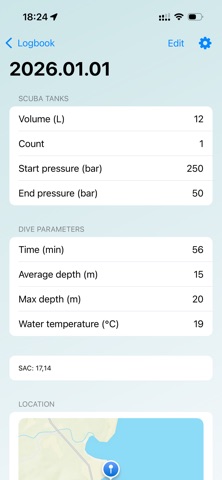 Dive Helper screenshot