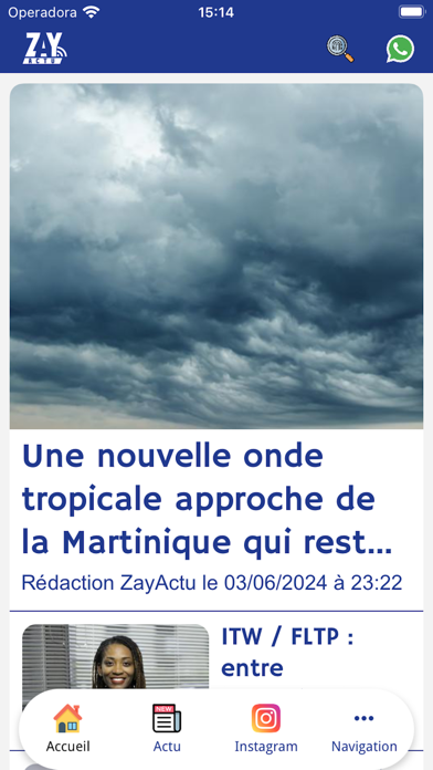 Screenshot #1 pour ZayActu.org