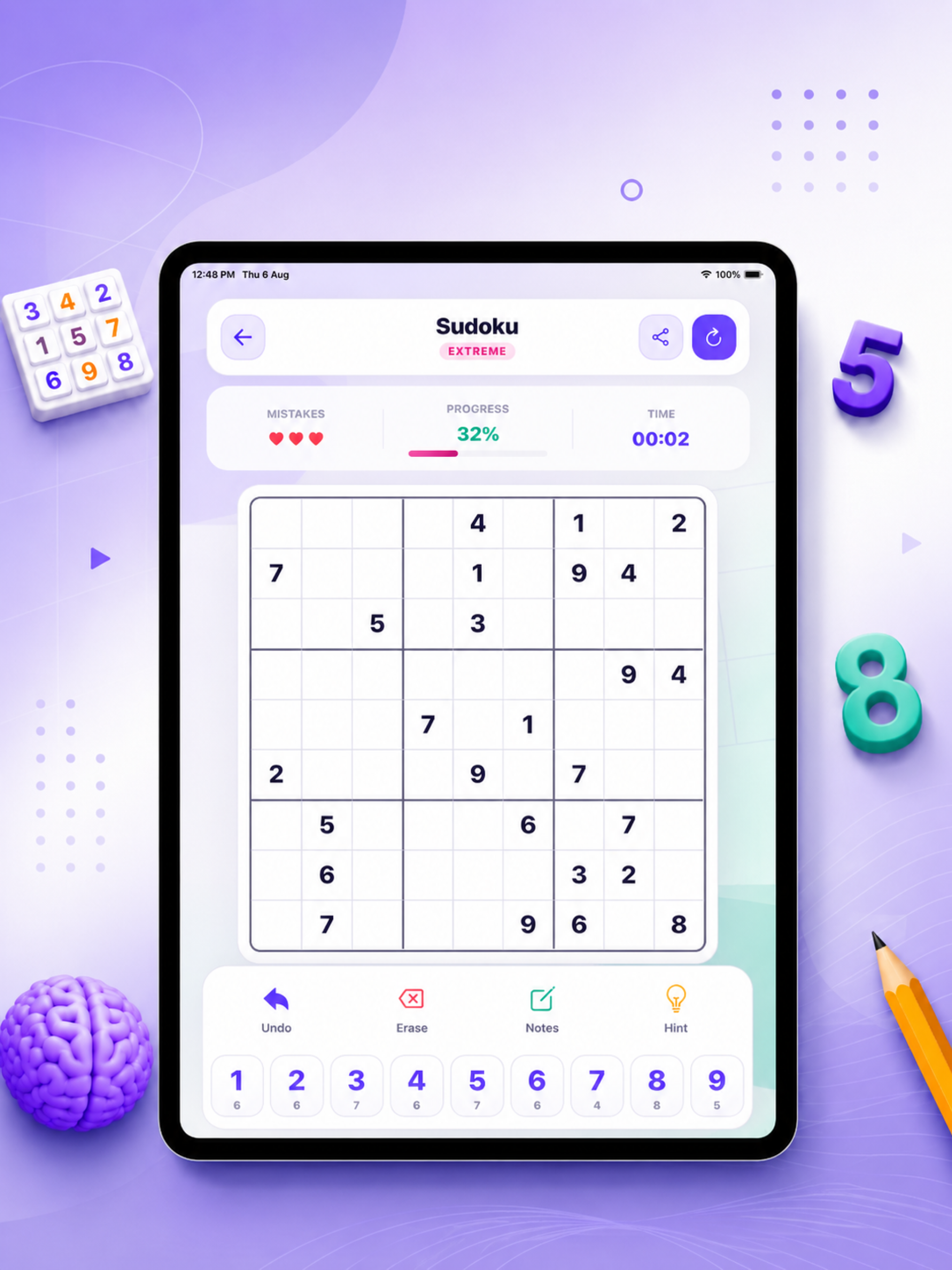 Sudoku - Classic Puzzle Game screenshot 8